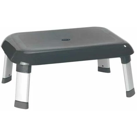 WENKO Marche Pied Salle De Bain Et WC, Marche Pied Enfant Et Adulte, Secura Premium, Aluminium - Plastique, 46,5x20x36 Cm, Gris 3 WENKO Marche Pied Salle De Bain Et WC, Marche Pied Enfant Et Adulte, Secura Premium, Aluminium - Plastique, 46,5x20x36 Cm, Gris