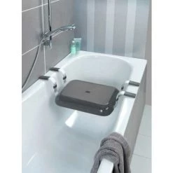 WENKO Siège De Baignoire Siège à Poser Sur La Baignoire, Secura Premium, Antidérapant, Aluminium - Plastique, 74x15,5x36 Cm, Gris 8 WENKO Siège De Baignoire Siège à Poser Sur La Baignoire, Secura Premium, Antidérapant, Aluminium - Plastique, 74x15,5x36 Cm, Gris -WENKO Soldes 18939148 2