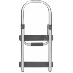 WENKO Poignée Pour Baignoire Secura Premium, Marche Pied Baignoire, Facilite L'accès à La Baignoire, Capacité De Charge 150 Kg, Aluminium - Plastique, 25,5x51x17,5 Cm, Mat - Gris -WENKO Soldes 18939157 3
