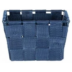 WENKO Petit Panier Salle De Bain Adria Mini Square, rangement Salle De Bain, Polypropylène, 14x9x14 Cm, Bleu Foncé 7 WENKO Petit Panier Salle De Bain Adria Mini Square, rangement Salle De Bain, Polypropylène, 14x9x14 Cm, Bleu Foncé -WENKO Soldes 18939185 2