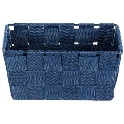 WENKO Panier salle de bain Adria Mini, rangement Salle De Bain, Long, Polypropylène, 19x9x14 Cm, Bleu Foncé 9 WENKO Panier salle de bain Adria Mini, rangement Salle De Bain, Long, Polypropylène, 19x9x14 Cm, Bleu Foncé -WENKO Soldes 18939191 3