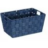 WENKO Panier salle de bain Adria, Rangement Salle De Bain S, Polypropylène, 30x20x15 Cm, bleu Foncé -WENKO Soldes 18939197 1