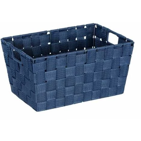WENKO Panier salle de bain Adria, Rangement Salle De Bain S, Polypropylène, 30x20x15 Cm, bleu Foncé 3 WENKO Panier salle de bain Adria, Rangement Salle De Bain S, Polypropylène, 30x20x15 Cm, bleu Foncé