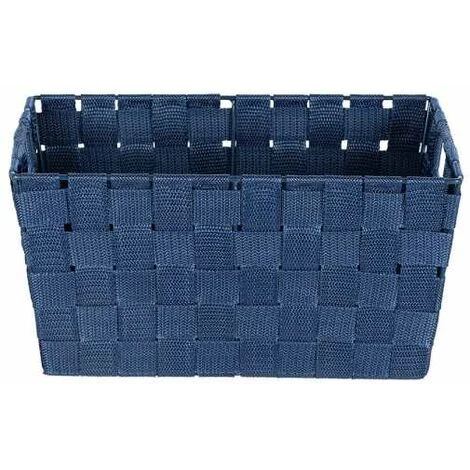 WENKO Panier salle de bain Adria, Rangement Salle De Bain S, Polypropylène, 30x20x15 Cm, bleu Foncé 4 WENKO Panier salle de bain Adria, Rangement Salle De Bain S, Polypropylène, 30x20x15 Cm, bleu Foncé – Image 2