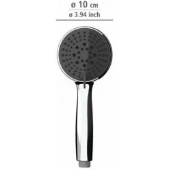 WENKO Pommeau De Douche Basic, Pommeau De Douche 5 Jets, Pommeau De Douche Universel Avec Embout Standard 1/2", Nettoyage Facile Du Calcaire, Plastique Chromé De Haute Qualité, ø10 Cm, Gris 11 WENKO Pommeau De Douche Basic, Pommeau De Douche 5 Jets, Pommeau De Douche Universel Avec Embout Standard 1/2", Nettoyage Facile Du Calcaire, Plastique Chromé De Haute Qualité, ø10 Cm, Gris -WENKO Soldes 18939236 5