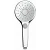 WENKO Pommeau De Douche Basic, Pommeau De Douche 3 Jets, Pommeau De Douche Universel Avec Embout Standard 1/2", Nettoyage Facile Du Calcaire, Plastique Chromé De Haute Qualité, ø12 Cm, Brillant -WENKO Soldes 18939245 1