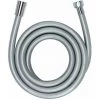 WENKO Flexible De Douche Design, Tuyau De Douche Avec Gainage Protection Anti-torsion, Embout Universel 1/2", Plastique, Longueur 175 Cm, Finition Argent -WENKO Soldes 18939326 1