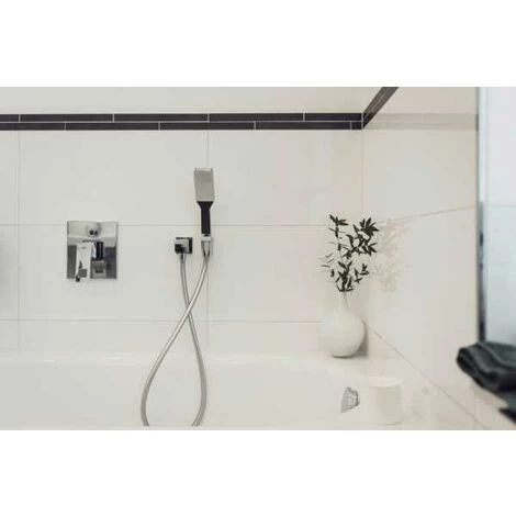 WENKO Flexible De Douche Design, Tuyau De Douche Avec Gainage Protection Anti-torsion, Embout Universel 1/2", Plastique, Longueur 175 Cm, Finition Argent 4 WENKO Flexible De Douche Design, Tuyau De Douche Avec Gainage Protection Anti-torsion, Embout Universel 1/2", Plastique, Longueur 175 Cm, Finition Argent – Image 2