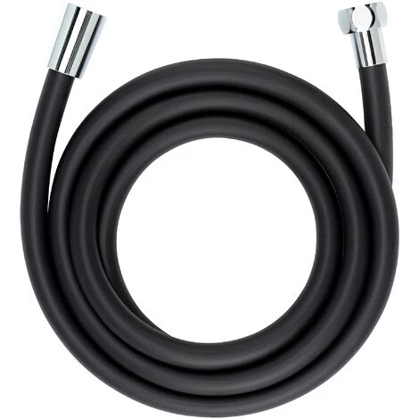 WENKO Flexible De Douche Design, Tuyau De Douche Avec Gainage Protection Anti-torsion, Embout Universel 1/2", Plastique De Haute Qualité, Longueur 175 Cm, Finition Noir Mat 3 WENKO Flexible De Douche Design, Tuyau De Douche Avec Gainage Protection Anti-torsion, Embout Universel 1/2", Plastique De Haute Qualité, Longueur 175 Cm, Finition Noir Mat