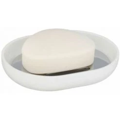 WENKO Porte Savon Posa, Support Savon, Plastique Sans BPA, 12x2,5x9 Cm, Blanc - Chromé 10 WENKO Porte Savon Posa, Support Savon, Plastique Sans BPA, 12x2,5x9 Cm, Blanc - Chromé -WENKO Soldes 18939363 4