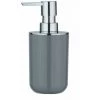 WENKO Distributeur Savon Liquide Posa, Capacité 330 Ml, Plastique, 7x16,5x8 Cm, Gris/Chromé 2 WENKO Distributeur Savon Liquide Posa, Capacité 330 Ml, Plastique, 7x16,5x8 Cm, Gris/Chromé -WENKO Soldes 18939377 1