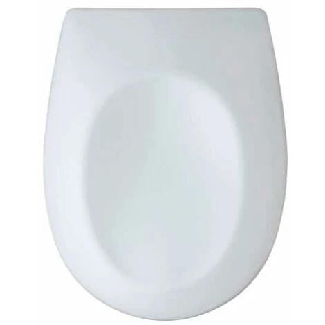 WENKO Abattant WC Avec Frein De Chute Vorno, Abattant WC Clipsable, Fixation Acier Inox "fix Clip" Duroplastique Antibactérien, 35x44,5 Cm, Blanc 3 WENKO Abattant WC Avec Frein De Chute Vorno, Abattant WC Clipsable, Fixation Acier Inox "fix Clip" Duroplastique Antibactérien, 35x44,5 Cm, Blanc