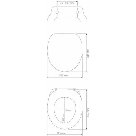 WENKO Abattant WC Avec Frein De Chute Vorno, Abattant WC Clipsable, Fixation Acier Inox "fix Clip" Duroplastique Antibactérien, 35x44,5 Cm, Blanc 7 WENKO Abattant WC Avec Frein De Chute Vorno, Abattant WC Clipsable, Fixation Acier Inox "fix Clip" Duroplastique Antibactérien, 35x44,5 Cm, Blanc – Image 5