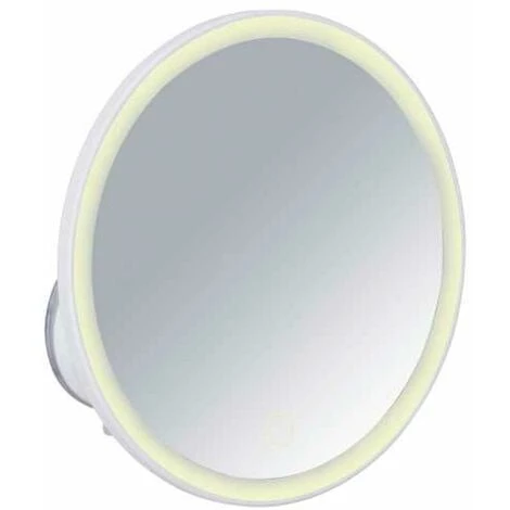 WENKO Miroir Maquillage LED, Miroir Grossissant Ventouse X5, Ø 18.5 Cm, Isola 3 WENKO Miroir Maquillage LED, Miroir Grossissant Ventouse X5, Ø 18.5 Cm, Isola