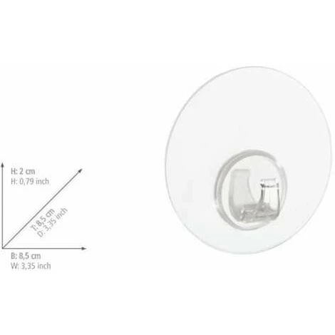 WENKO Static-Loc® Crochet Uno Transparent 7 WENKO Static-Loc® Crochet Uno Transparent – Image 5