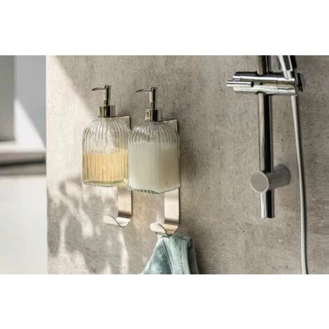 WENKO Distributeur Savon Liquide En Verre à Relief Vetro, Capacité 520 Ml, Verre, 7,5x19x7,5 Cm, Transparent 7 WENKO Distributeur Savon Liquide En Verre à Relief Vetro, Capacité 520 Ml, Verre, 7,5x19x7,5 Cm, Transparent – Image 5