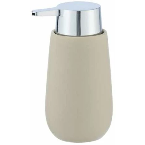 WENKO Distributeur Savon Liquide Badi, Capacité 320 Ml, Céramique, 9,5x16x8 Cm, Beige Mat 3 WENKO Distributeur Savon Liquide Badi, Capacité 320 Ml, Céramique, 9,5x16x8 Cm, Beige Mat