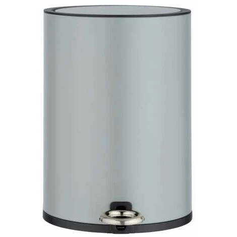 WENKO Petite Poubelle Salle De Bain à Pédale Monza, Capacité 3L, Poubelle Avec Frein De Chute "Easy-Close", Acier, 18,5x25,5x24,5 Cm, Gris Mat 4 WENKO Petite Poubelle Salle De Bain à Pédale Monza, Capacité 3L, Poubelle Avec Frein De Chute "Easy-Close", Acier, 18,5x25,5x24,5 Cm, Gris Mat – Image 2