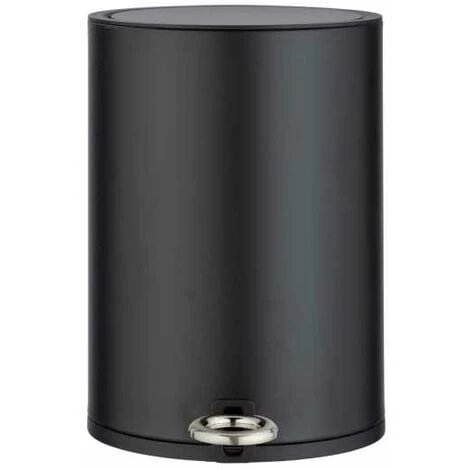 WENKO Petite Poubelle Salle De Bain à Pédale Monza, Capacité 3L, Poubelle Avec Frein De Chute "Easy-Close", Acier, 18,5x25,5x24,5 Cm, Noir Mat 4 WENKO Petite Poubelle Salle De Bain à Pédale Monza, Capacité 3L, Poubelle Avec Frein De Chute "Easy-Close", Acier, 18,5x25,5x24,5 Cm, Noir Mat – Image 2