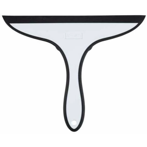 WENKO Raclette Salle De Bain Ibos, Raclette De Douche, Fixation Ventouse, Plastique, 23x20x2,5 Cm, Blanc - Noir 3 WENKO Raclette Salle De Bain Ibos, Raclette De Douche, Fixation Ventouse, Plastique, 23x20x2,5 Cm, Blanc - Noir