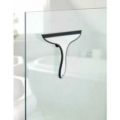 WENKO Raclette Salle De Bain Ibos, Raclette De Douche, Fixation Ventouse, Plastique, 23x20x2,5 Cm, Blanc - Noir 10 WENKO Raclette Salle De Bain Ibos, Raclette De Douche, Fixation Ventouse, Plastique, 23x20x2,5 Cm, Blanc - Noir -WENKO Soldes 18939649 4