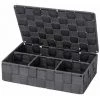 WENKO Organiseur Salle De Bain 4 Compartiments Adria, Petit Panier Rangement Salle De Bain Avec Couvercle, Polypropylène, 26x17x7.5 Cm, Anthracite 1 WENKO Organiseur Salle De Bain 4 Compartiments Adria, Petit Panier Rangement Salle De Bain Avec Couvercle, Polypropylène, 26x17x7.5 Cm, Anthracite -WENKO Soldes 18939826 1