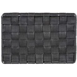 WENKO Organiseur Salle De Bain 4 Compartiments Adria, Petit Panier Rangement Salle De Bain Avec Couvercle, Polypropylène, 26x17x7.5 Cm, Anthracite -WENKO Soldes 18939826 4