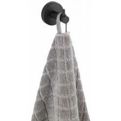 WENKO Crochet Mural Porte Serviette Uno Bosio Black, Crochet Porte Manteau Mural, Acier Inox, Ø 5,5x5,5 Cm, Noir Mat 11 WENKO Crochet Mural Porte Serviette Uno Bosio Black, Crochet Porte Manteau Mural, Acier Inox, Ø 5,5x5,5 Cm, Noir Mat -WENKO Soldes 18939852 5