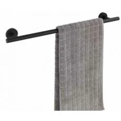 WENKO Porte Serviette Salle De Bain Mural Uno Bosio Black, Barre Porte-serviettes Mural, Acier Inox, 60x5,5x7 Cm, Noir Mat 8 WENKO Porte Serviette Salle De Bain Mural Uno Bosio Black, Barre Porte-serviettes Mural, Acier Inox, 60x5,5x7 Cm, Noir Mat -WENKO Soldes 18939886 2
