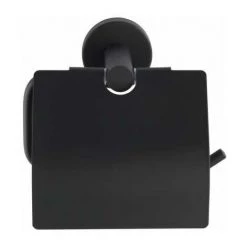 WENKO Porte Papier Toilette Mural Bosio Black, Dérouleur Papier Toilette Avec Couvercle, Acier Inox, 15x13,5x7 Cm, Noir Mat 7 WENKO Porte Papier Toilette Mural Bosio Black, Dérouleur Papier Toilette Avec Couvercle, Acier Inox, 15x13,5x7 Cm, Noir Mat -WENKO Soldes 18939910 2