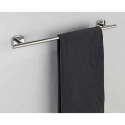WENKO Porte Serviette Salle De Bain Mural Uno Mezzano, Barre Porte-serviettes Mural, Acier Inox, 60x5,5x7 Cm, Brillant -WENKO Soldes 18939945 4