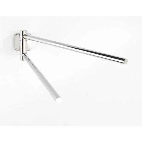 WENKO Porte Serviette Salle De Bain Mural Mezzano, Barre Porte-serviettes Mural Avec 2 Bras Mobiles, Acier Inox, 5,5x9x41,5 Cm, Brillant 4 WENKO Porte Serviette Salle De Bain Mural Mezzano, Barre Porte-serviettes Mural Avec 2 Bras Mobiles, Acier Inox, 5,5x9x41,5 Cm, Brillant – Image 2