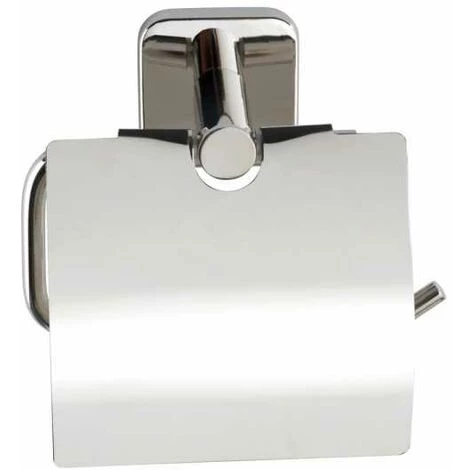 WENKO Porte Papier Toilette Mural Mezzano, Dérouleur Papier Toilette Mural Avec Couvercle, Acier Inox, 15x13x7 Cm, Brillant 4 WENKO Porte Papier Toilette Mural Mezzano, Dérouleur Papier Toilette Mural Avec Couvercle, Acier Inox, 15x13x7 Cm, Brillant – Image 2