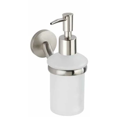 WENKO Distributeur Savon Liquide Mural Cuba, Capacité 180 Ml, Zinc, 7x17x11,5 Cm, Mat 3 WENKO Distributeur Savon Liquide Mural Cuba, Capacité 180 Ml, Zinc, 7x17x11,5 Cm, Mat