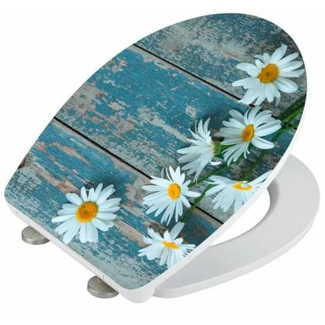 WENKO Abattant WC Original Asteride, Abattant WC Avec Frein De Chute, Clipsable, Fixation Inox, Thermoplastique, 36,5x45 Cm, Multicolore 4 WENKO Abattant WC Original Asteride, Abattant WC Avec Frein De Chute, Clipsable, Fixation Inox, Thermoplastique, 36,5x45 Cm, Multicolore – Image 2