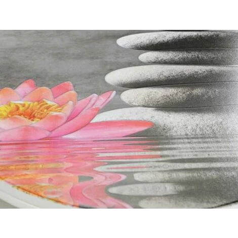 WENKO Abattant WC Original Water Lily, Abattant WC Avec Frein De Chute, Clipsable, Fixation Inox, Thermoplastique, 36,5x45 Cm, Multicolore 7 WENKO Abattant WC Original Water Lily, Abattant WC Avec Frein De Chute, Clipsable, Fixation Inox, Thermoplastique, 36,5x45 Cm, Multicolore – Image 5