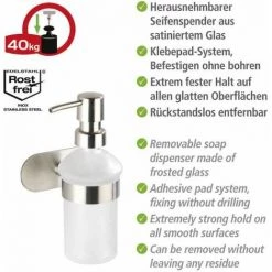 WENKO Turbo-Loc® Distributeur De Savon Orea Mat 9 WENKO Turbo-Loc® Distributeur De Savon Orea Mat -WENKO Soldes 18940061 3