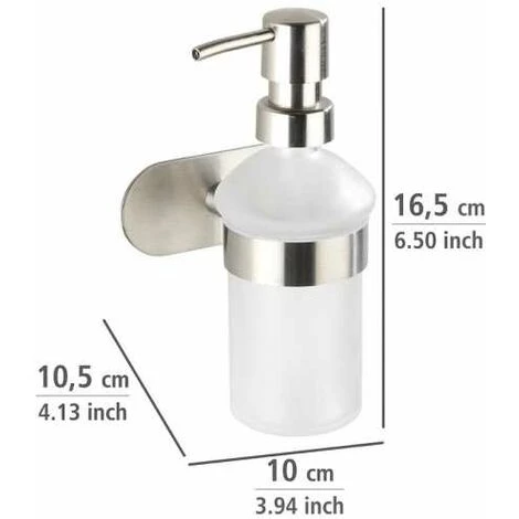 WENKO Turbo-Loc® Distributeur De Savon Orea Mat 6 WENKO Turbo-Loc® Distributeur De Savon Orea Mat – Image 4