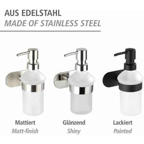 WENKO Turbo-Loc® Distributeur De Savon Orea Mat 7 WENKO Turbo-Loc® Distributeur De Savon Orea Mat – Image 5