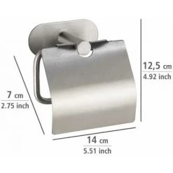 WENKO Turbo-Loc® Dérouleur Papier WC Avec Couvercle Orea Mat 10 WENKO Turbo-Loc® Dérouleur Papier WC Avec Couvercle Orea Mat -WENKO Soldes 18940078 4