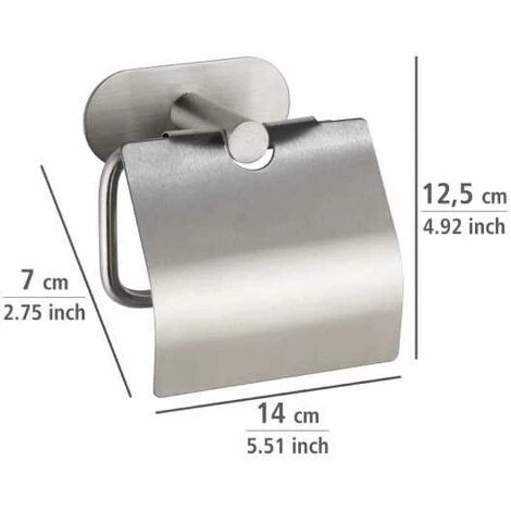 WENKO Turbo-Loc® Dérouleur Papier WC Avec Couvercle Orea Mat 6 WENKO Turbo-Loc® Dérouleur Papier WC Avec Couvercle Orea Mat – Image 4