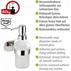 WENKO Turbo-Loc® Distributeur De Savon Orea Shine -WENKO Soldes 18940099 3