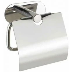 WENKO Turbo-Loc® Dérouleur Papier WC Avec Couvercle Orea Shine