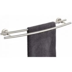 WENKO Porte Serviette Salle De Bain Mural Duo Cuba, 2 Barres Porte-serviettes Murales, Zinc Inox, 58x5x14 Cm, Mat 8 WENKO Porte Serviette Salle De Bain Mural Duo Cuba, 2 Barres Porte-serviettes Murales, Zinc Inox, 58x5x14 Cm, Mat -WENKO Soldes 18940147 2