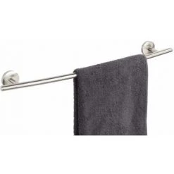 WENKO Porte Serviette Salle De Bain Mural Cuba, Barre Porte-serviettes Mural, Zinc Inox, 58x5x9 Cm, Mat -WENKO Soldes 18940151 3