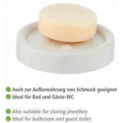 WENKO Porte Savon Céramique Polaris, Porte Savon Rond, Céramique, ø11 X 2.5 Cm, Blanc Mat 9 WENKO Porte Savon Céramique Polaris, Porte Savon Rond, Céramique, ø11 X 2.5 Cm, Blanc Mat -WENKO Soldes 18940166 3