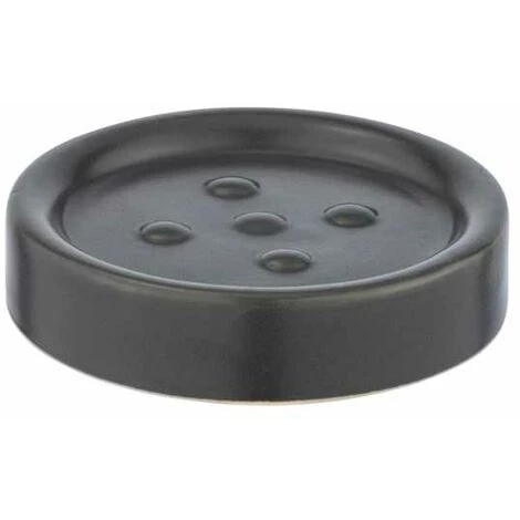 WENKO Porte Savon Céramique Polaris, Porte Savon Rond, Céramique, ø11 X 2.5 Cm, Gris Mat 3 WENKO Porte Savon Céramique Polaris, Porte Savon Rond, Céramique, ø11 X 2.5 Cm, Gris Mat