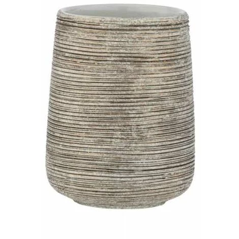 WENKO Porte Brosse à Dent Fedio, Gobelet Salle De Bain, Céramique En Relief Peinte à La Main, Ø 8 X 11 Cm, Doré 4 WENKO Porte Brosse à Dent Fedio, Gobelet Salle De Bain, Céramique En Relief Peinte à La Main, Ø 8 X 11 Cm, Doré – Image 2