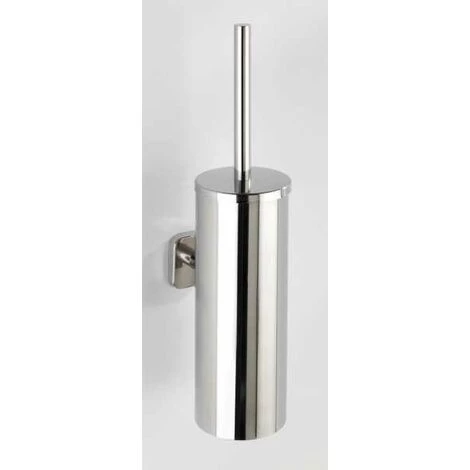 WENKO Brosse WC Noire Murale Mezzano, Brosse WC Suspendue, Design Fermé, Acier Inox, 9x40,5x13 Cm, Brillant 5 WENKO Brosse WC Noire Murale Mezzano, Brosse WC Suspendue, Design Fermé, Acier Inox, 9x40,5x13 Cm, Brillant – Image 3