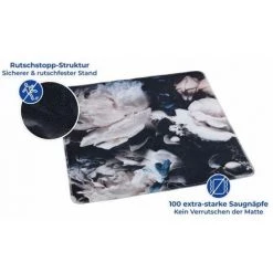 WENKO Tapis De Douche Peony, Tapis De Douche Antidérapant, Plastique, 54x54 Cm, Multicolore -WENKO Soldes 18940286 5